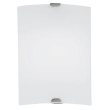Eglo 85074A - 1 LT Wall Light w/ Matte Nickel Finish & Frosted Glass Shade