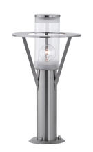 Eglo 88116A - 1x100W Outdoor Path Light w/ Staineless Steel Finish & Clear Glass