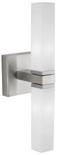 Eglo 88284A - 2 LT Bath/Vanity Light w/ a Matte Nickel Finish & Opal Frosted Glass