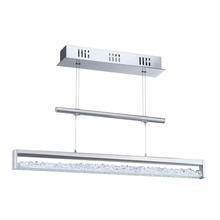 Eglo 93625A - 4x6W LED Pendant w/ Chrome Finish & Clear Glass w/ Crystals