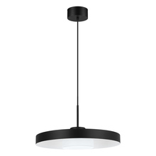 Eglo 98165A - 1 LT Integrated LED Pendant w/ Black Finish & Black & White Shade