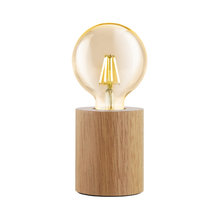Eglo 99079A - 1 LT Open Bulb Table Lamp w/ Natural Wood Finish