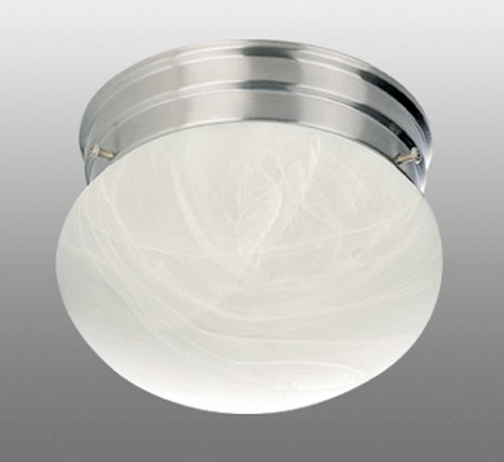 Minster 2 Light Brushed Nickel Flush Mount Ceiling Fixture V6788