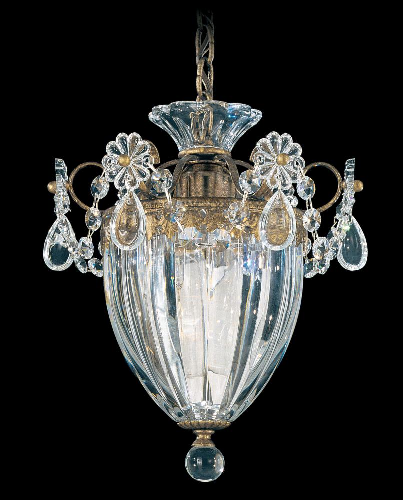 Bagatelle 1 Light 120V Mini Pendant in Aurelia with Heritage Handcut Crystal