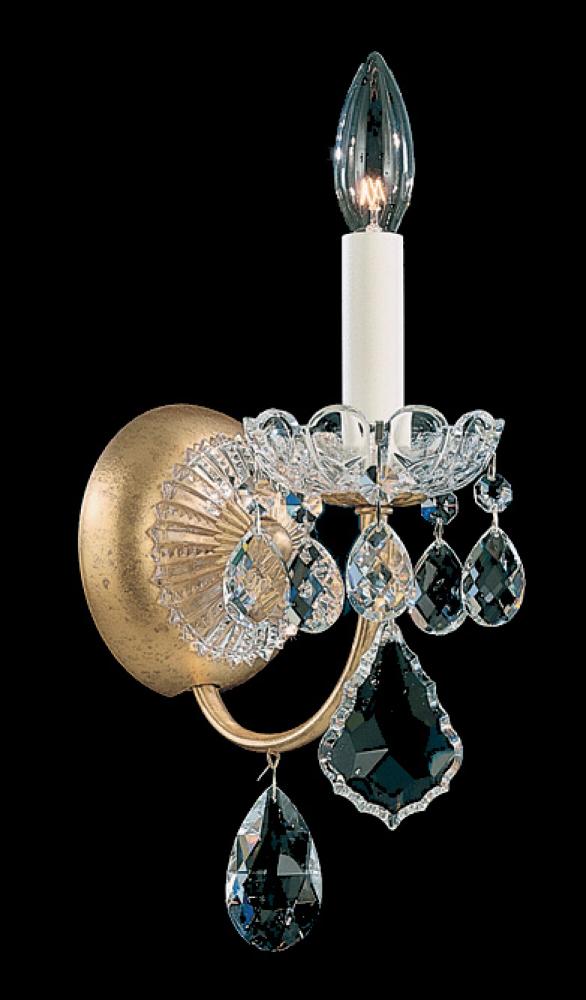 New Orleans 1 Light 120V Wall Sconce in Aurelia with Clear Crystals from Swarovski