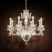 Schonbek 1870 1238N-211H - Bagatelle 11 Light 120V Chandelier in Aurelia with Heritage Handcut Crystal