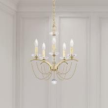 Schonbek 1870 BC7105N-22O - Priscilla 5 Light 120V Chandelier in Heirloom Gold with Clear Optic Crystal