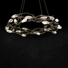 Schonbek 1870 S2434-47OH - Secret Garden 35IN LED 3500K 120V-277V Pendant in Antique Pewter with Optic Haze Quartz