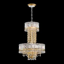Schonbek 1870 LR1010N-22H - Triandra 7 Light 110V Pendant in Heirloom Gold with Clear Heritage Crystals