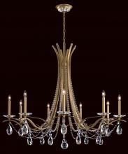 Schonbek 1870 VA8339N-48H - Vesca 9 Light 120V Chandelier in Antique Silver with Clear Heritage Handcut Crystal