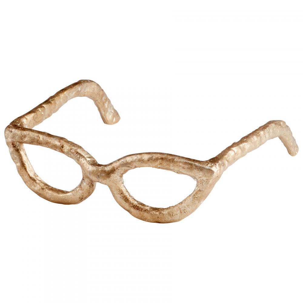 Cat Eyes Sculpture Antique Silver