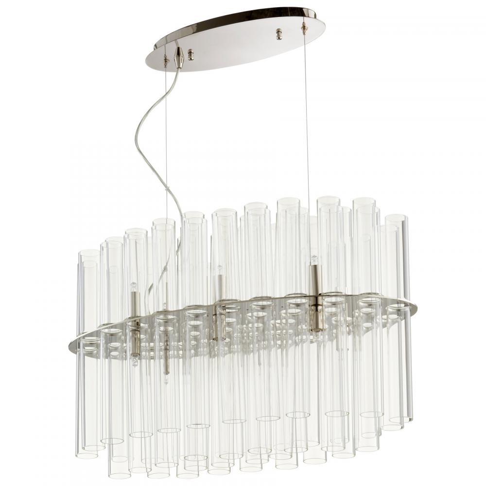 Beaker Pendant 12-Light Polished Nickel