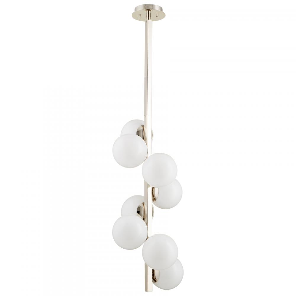 Atom Pendant 8-Light Polished Nickel