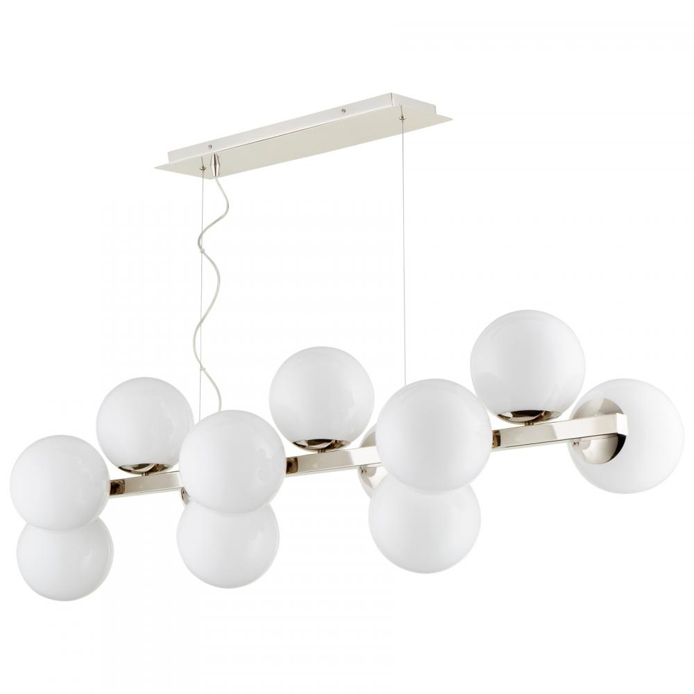 Atom Pendant 12-Light Polished Nickel