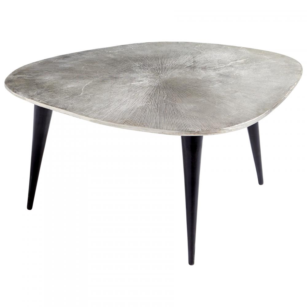 Triata Side Table Raw Nickel And Bronze