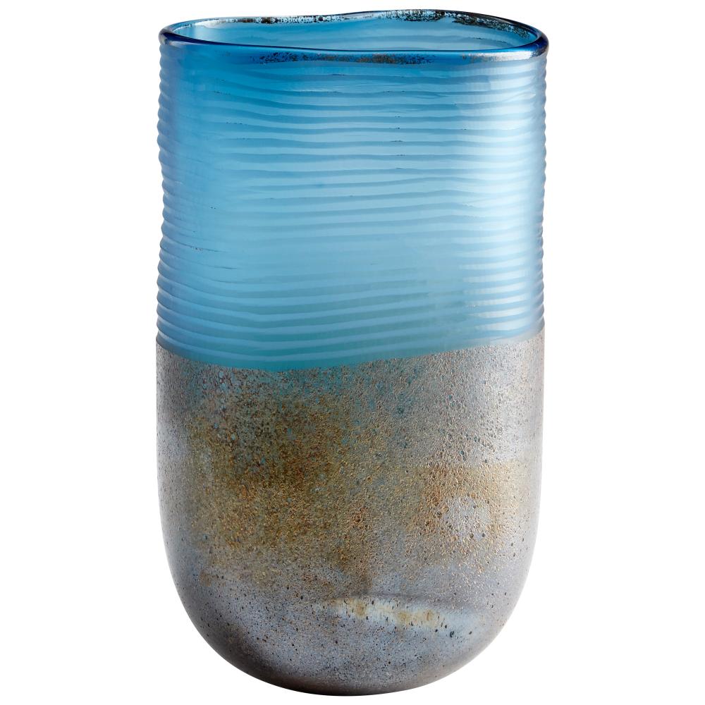 Europa Vase Blue And Iron Glaze - Tall