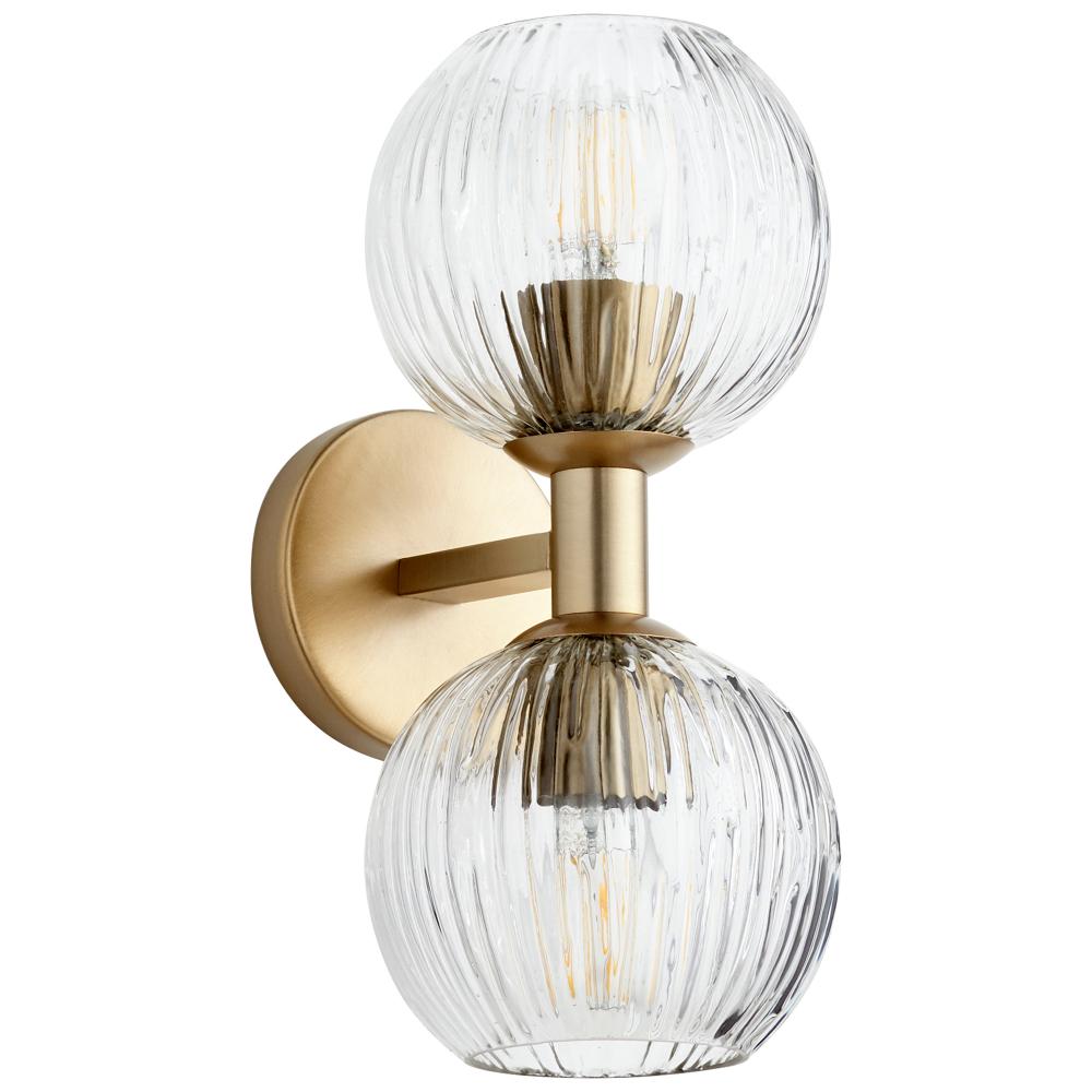 Helios Wall Mount Aged Brass
