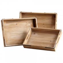 Cyan Designs 05109 - Staton Trays | Washed Oak