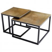 Cyan Designs 09712 - Arca Nesting Tables Black And Brass