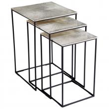 Cyan Designs 09717 - Irvine Nesting Tables Raw Nickel And Black