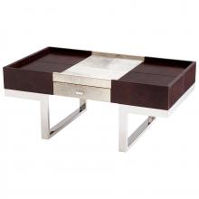 Cyan Designs 09754 - Curtis Cocktail Table Stainless Steel And Brown