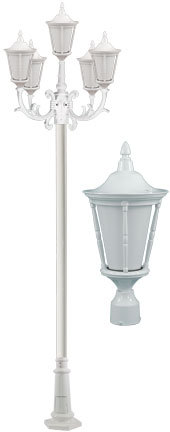 GABRIELLA POST FIVE LIGHT FIX 5 X INCAND 120V