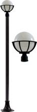 Dabmar GM2600-LED16-B - CAST ALUM 10" GLOBE POST LIGHT FIX LED 16W 120V