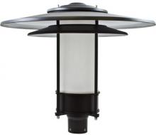 Dabmar GM510-B-FROST - LARGE HAT TOP POST LIGHT FIXTURE INCAND 120V