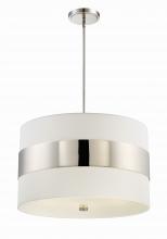 Crystorama 297-PN - Libby Langdon for Crystorama Grayson 5 Light Polished Nickel Chandelier