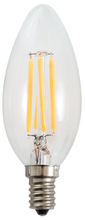 DVI DVIBLEDE123000CT24 - E12/CT24 Clear Candelabra LED 3000K