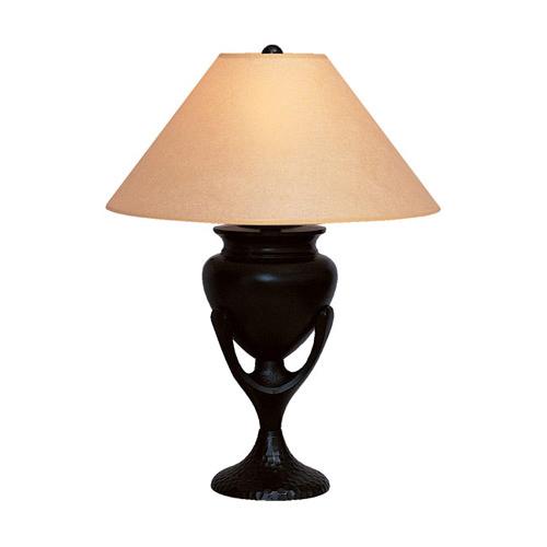 One Light Rust Table Lamp