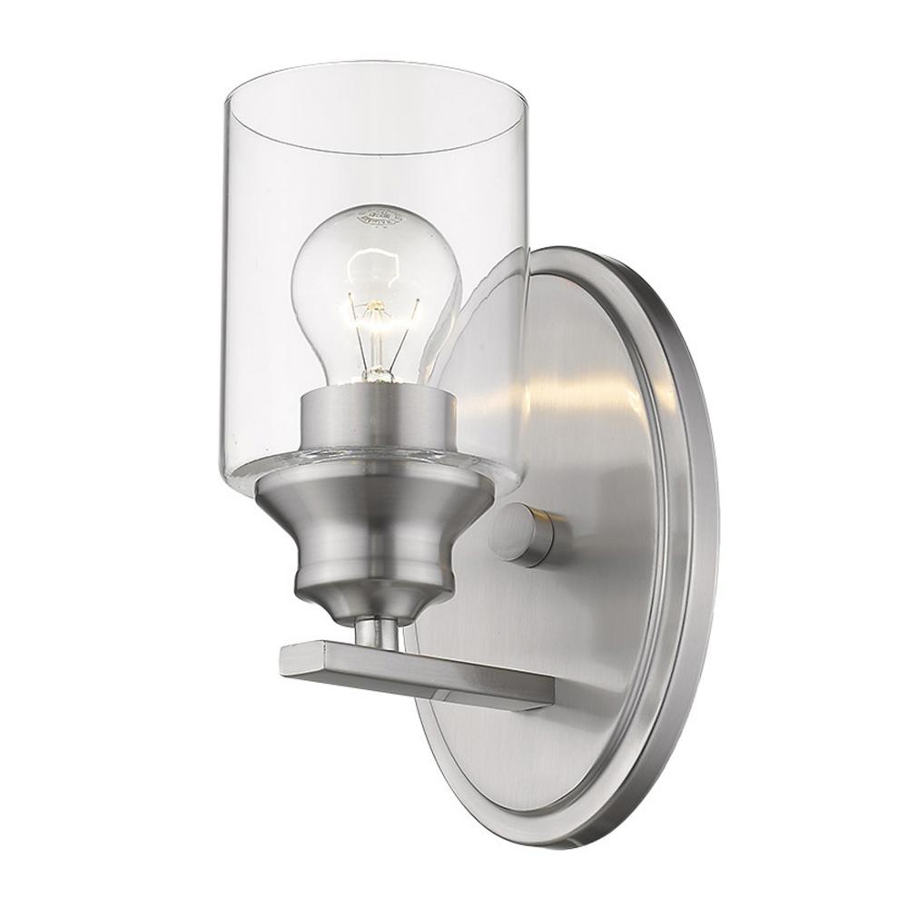 Gemma 1-Light Satin Nickel Sconce