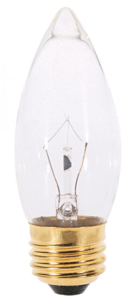 40 Watt B11 Incandescent; Clear; 2500 Average rated hours; 370 Lumens; Medium base; 130 Volt; 2-Card