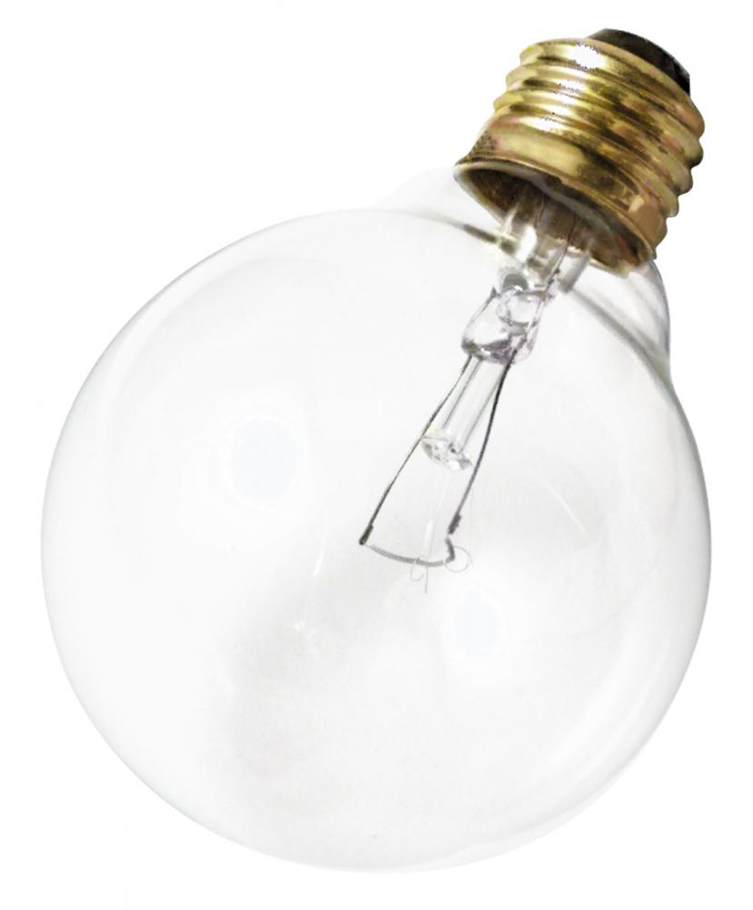 60 Watt G25 Incandescent; Clear; 3000 Average rated hours; 650 Lumens; Medium base; 130 Volt
