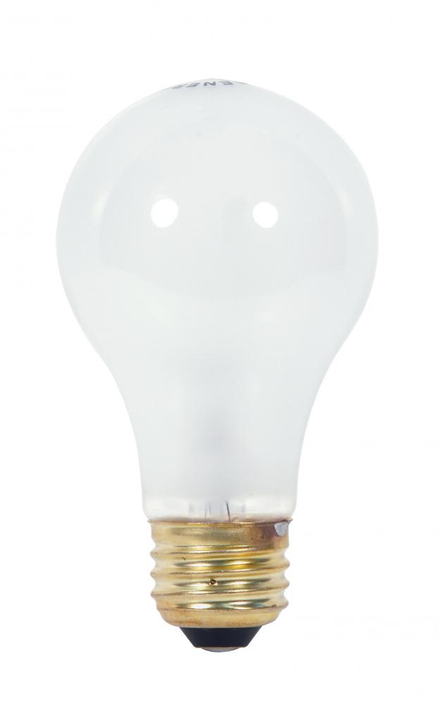 38 Watt A19 Incandescent; Frost; 1000 Average rated hours; 460 Lumens; Medium base; 120 Volt; 2/Pack