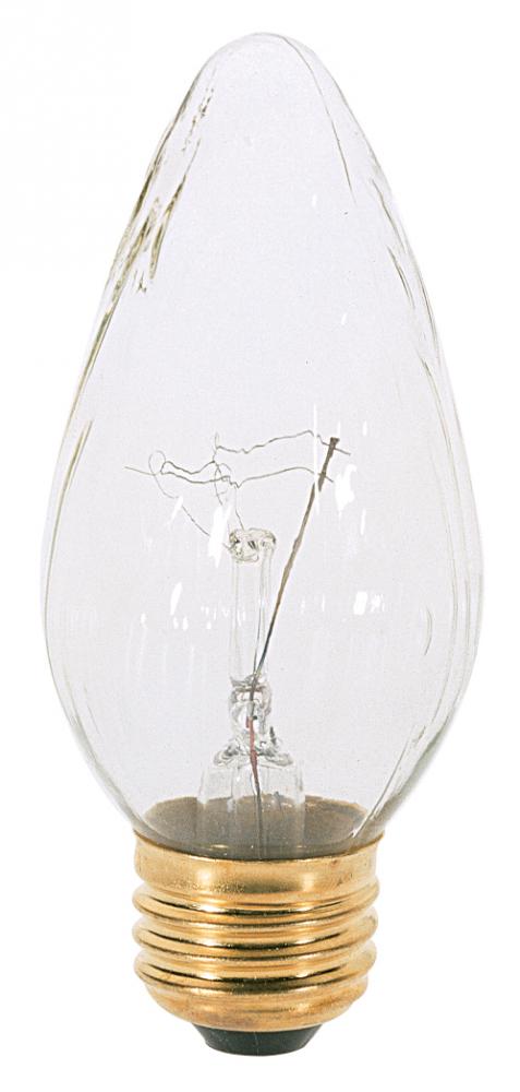 40 Watt F15 Incandescent; Clear; 1500 Average rated hours; 350 Lumens; Medium base; 120 Volt