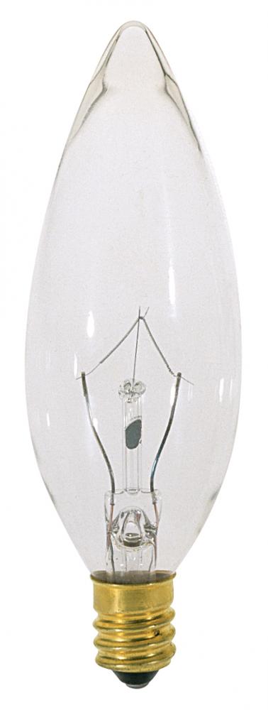 40 Watt BA9 1/2 Incandescent; Clear; 1500 Average rated hours; 370 Lumens; European base; 120 Volt