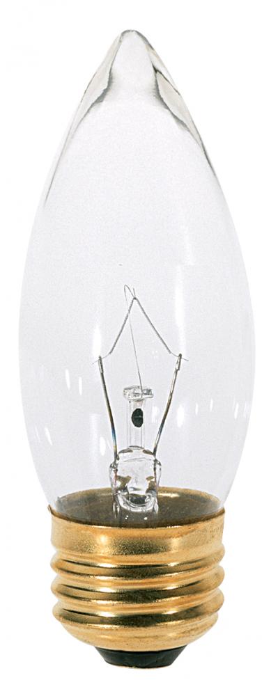 40 Watt B11 Incandescent; Clear; 1500 Average rated hours; 370 Lumens; Medium base; 120 Volt; 2-Card
