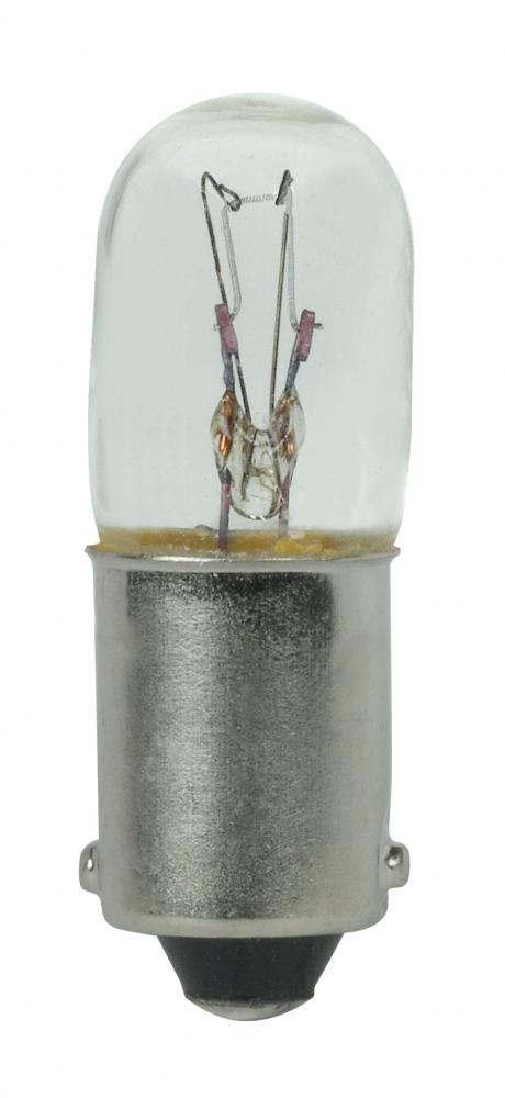 14 Watt miniature; T3 1/4; 1500 Average rated hours; Miniature Bayonet base; 14 Volt