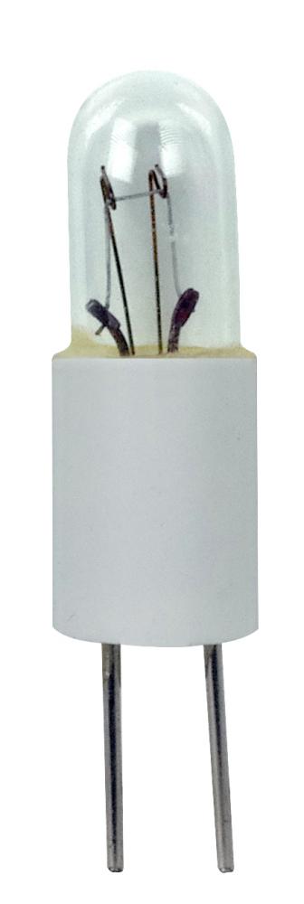 1.26 Watt miniature; T1 3/4; 5000 Average rated hours; Wire Leads base; 6.3 Volt