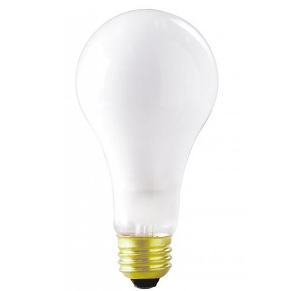 250 Watt A21 Incandescent; Frost; 4 Average rated hours; 8700 Lumens; Medium base; 120 Volt