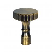 Satco Products Inc. 80/2404 - Solid Brass Knob; 4/36 Mandrel; Antique Brass