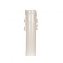 Satco Products Inc. 90/1257 - Plastic Drip Candle Cover; Ivory Plastic Drip; 13/16" Inside Diameter; 7/8" Outside