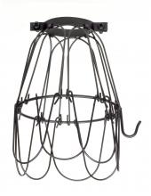 Satco Products Inc. 90/1916 - Light Bulb Cage; Black Finish; 5-3/4" Height