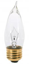 Satco Products Inc. A3565 - 40 Watt CA10 Incandescent; Clear; 2500 Average rated hours; 370 Lumens; Medium base; 130 Volt;