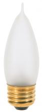 Satco Products Inc. A3568 - 40 Watt CA10 Incandescent; Frost; 2500 Average rated hours; 360 Lumens; Medium base; 130 Volt;