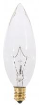 Satco Products Inc. S3392 - 60 Watt B10 Incandescent; Clear; 1500 Average rated hours; 650 Lumens; European base; 120 Volt