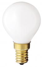 Satco Products Inc. S3398 - 40 Watt G14 Incandescent; Gloss White; 1500 Average rated hours; 330 Lumens; European base; 130 Volt