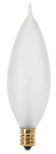 Satco Products Inc. S3763 - 60 Watt CA10 Incandescent; Frost; 1500 Average rated hours; 640 Lumens; Candelabra base; 120 Volt;