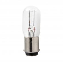 Satco Products Inc. S7729 - 15 Watt T6 Incandescent miniature; BA15d base; 6 volt